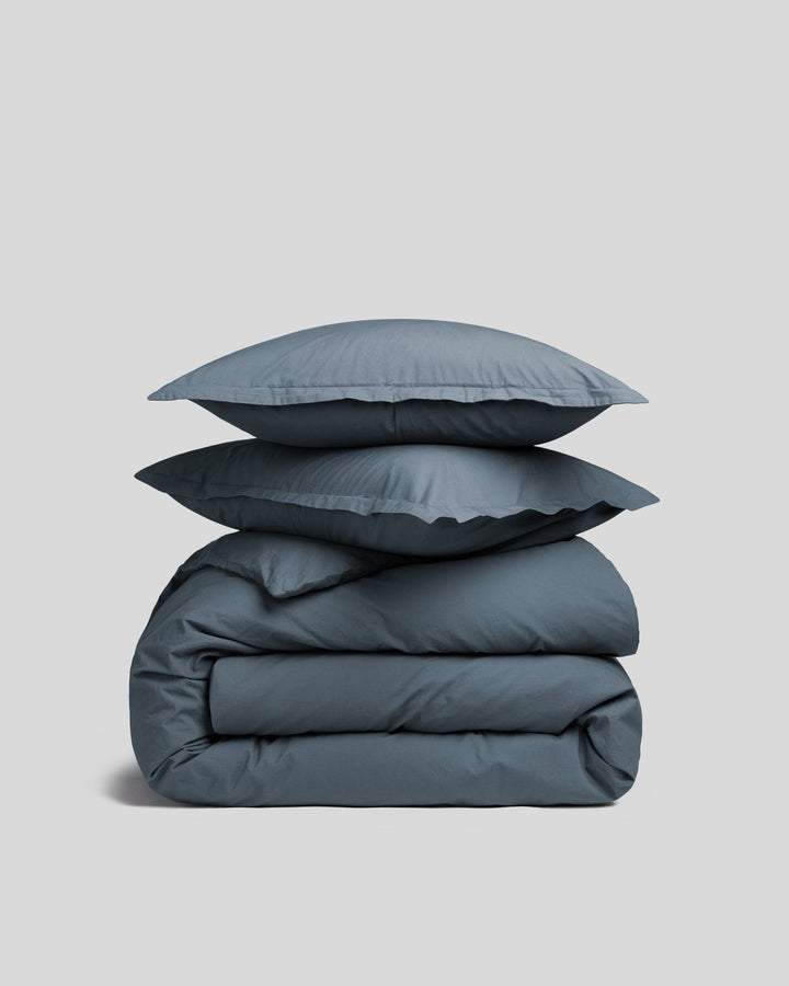 Brushed Cotton Duvet Cover Set - Dusk F/Q